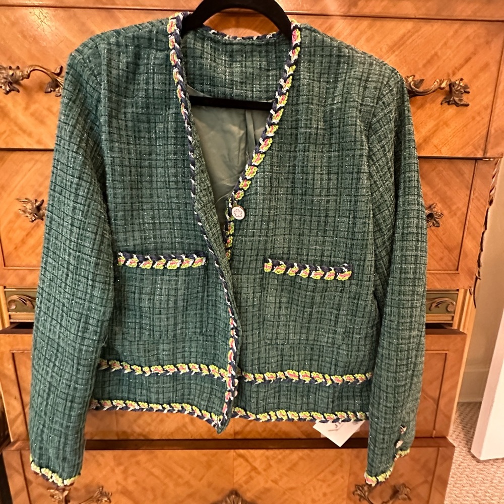 NWT Green Tweed J.Ing Jacket Sz L